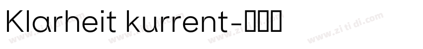 Klarheit kurrent字体转换